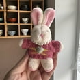 thumbnail image 6 of Bottone Lovely Plush Necklace Rabbit Charm Keychains Cute Plush Ornament Pendant Bag Charm Car Keyring Backpack Decoration, 6 of 7
