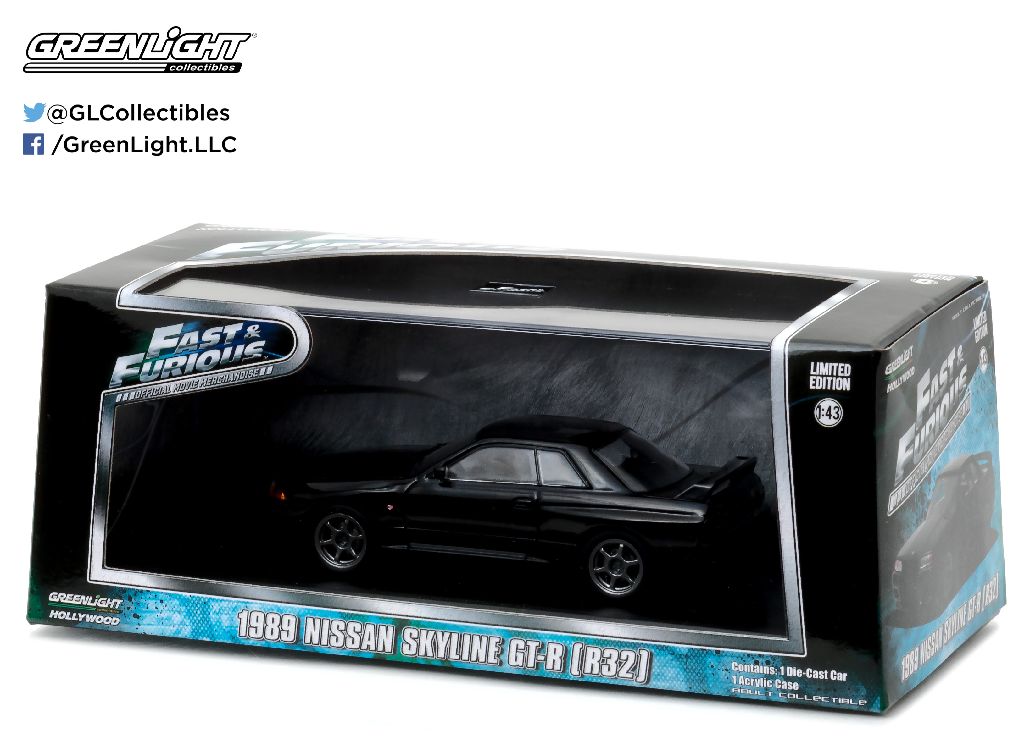 ミニカー Fast & Furious Nissan Skyline GT-R Amazon.com: Jada Toys Fast & Furious 1:32 Brian's Nissan