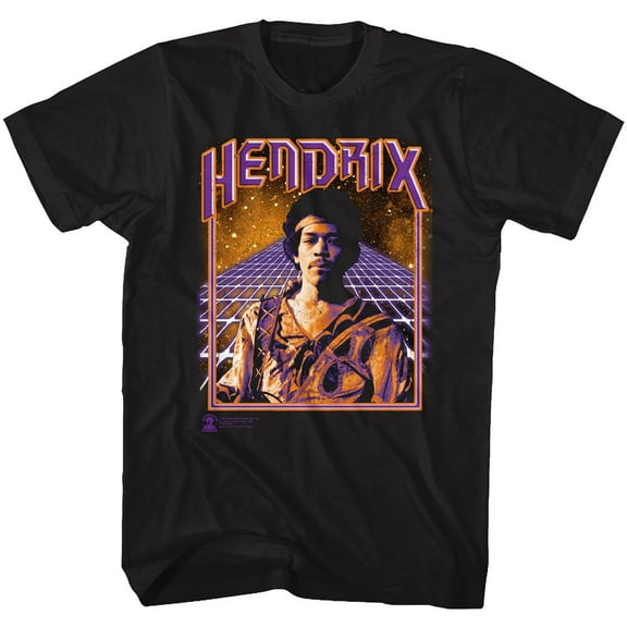 Jimi Hendrix Spaceman Jimi Black Adult T-Shirt 5Xl