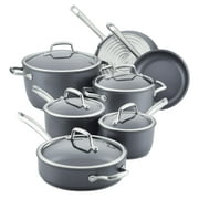 Anolon Accolade 12 Piece Nonstick Pots and Pans, Moonstone