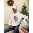 thumbnail image 2 of Love A Man With A Beard Santa Xmas Men's Sweatshirt, 2 of 4