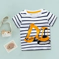 thumbnail image 6 of Povozer Baby Boys Short Sleeve Graphic -and-Toddler-T-Shirts(White,3-4Y), 6 of 6