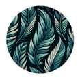 thumbnail image 2 of PIKWEEK Feather Round Elastic Tablecloth, Elastic Edged Polyester Table Cover, for Home Kitchen Dining Room, 2 of 7