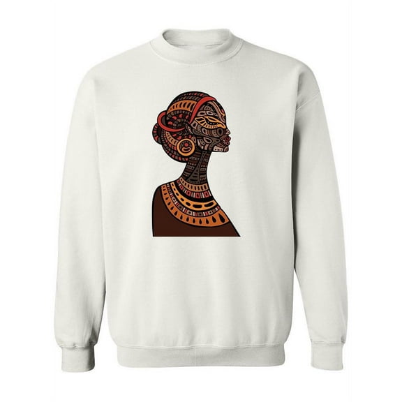 Sketch Of A Woman Profile Sweatshirt Women -Image by Shutterstock, Female x-Large