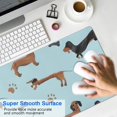 thumbnail image 4 of Long Mouse Pads for Desk,Dachshund Footprint Bone Desk Mats on Top Of Desks, Desk Mouse Pad Extra Large with 3mm Non-Slip Base and Stitched Edge for Gaming,Office,Work,Home 31.5"x11.8", 4 of 6