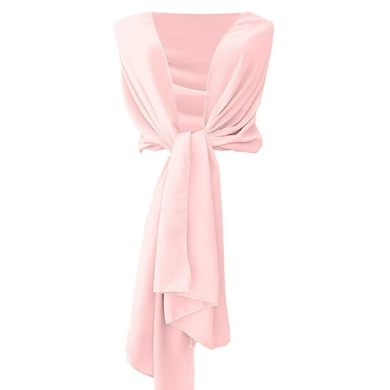 Yanyanz Summer Shawl, Shawls And for Evening Dresses Chiffon Women Elegant  Soft Silky Wedding Bridal Scarf, shawls Pink L - Walmart.com