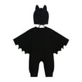 thumbnail image 4 of Zszcpp Girls Rompers And Jumpsuits Role Play Bat Boys Pure Color Long Sleeve Hats Brief Style Comfortable Children Bodysuits, 4 of 9