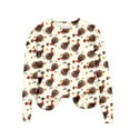 thumbnail image 6 of Frostluinai Sweatshirts for Women Gobble Til You Wobble T-Shirt Crewneck Long Sleeve Turkey Graphic Sweat Shirts for Fall, 6 of 6