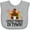 AC-Heather Grey, variant on Inktastic Thanksgiving Cutest Turkey in Town Boys or Girls Baby Bib