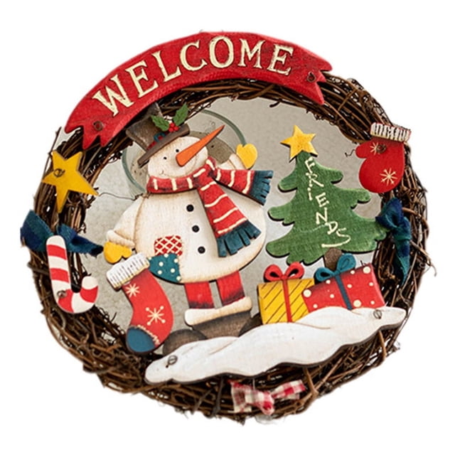 Accesorios de Decoración Navideña Decoraciones Navideñas Placa de para Puerta Colgante de Pared B