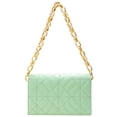 thumbnail image 2 of Moda Mujer Geométrico Relieve Axilas Bolso Cadena Solapa Bolsos (Verde) Tmvgtek Para estrenar, 2 of 9