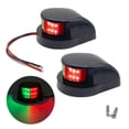 thumbnail image 3 of Luces marinas, luces de navegación, luces para yates, luces de navegación, luces de señal rojas y verdes, accesorios de hardware para yates marinos, 3 of 6