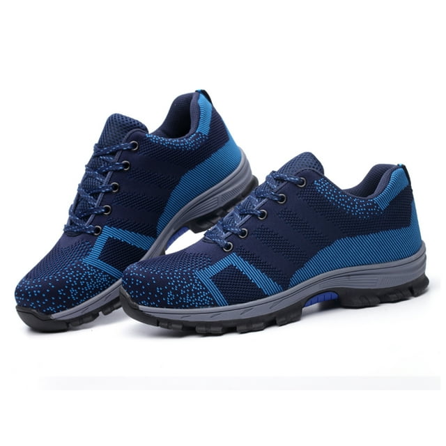 Steel Toe Work Shoes for Women Men Breathable Safety Shoes Lightweight