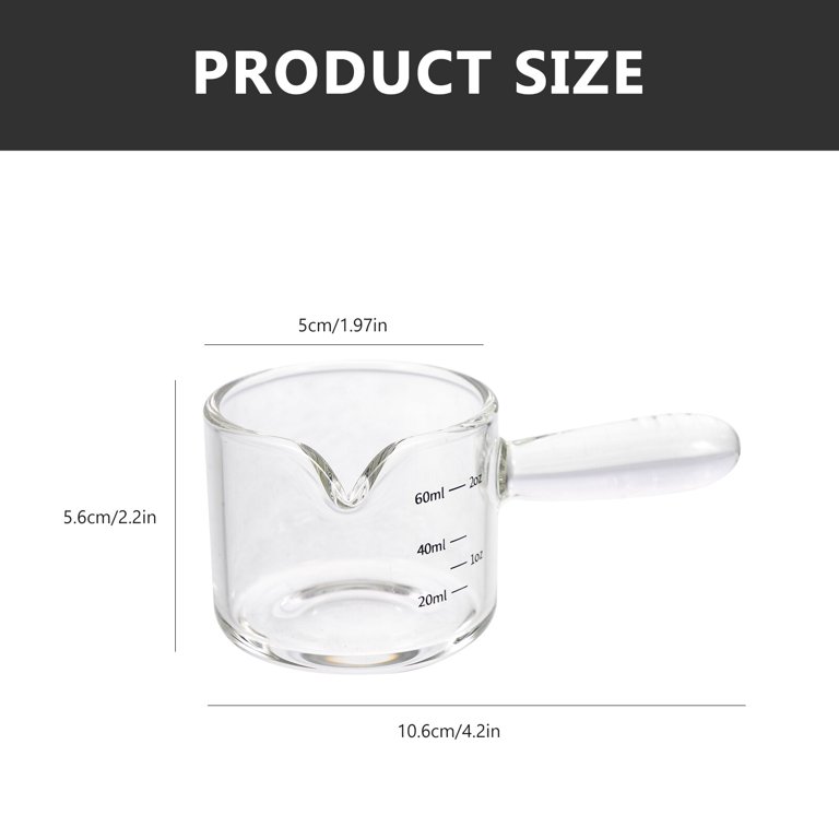 Glass Espresso Measuring Cup  Measuring Cup Glass Scale