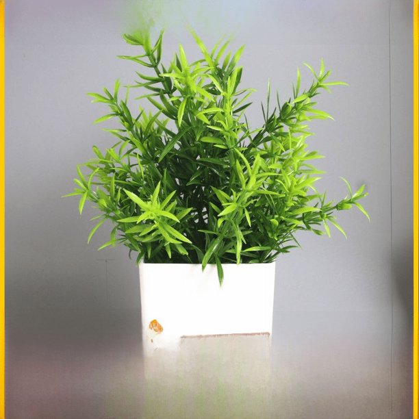 Plantas de simulación Plantas falsas Plantas verdes Interior y exterior Decorativas Eucalipto en maceta de plástico Plantas en macetas pequeñas