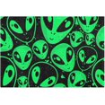thumbnail image 4 of SKYSONIC Bath Mats Toiletry Mat Out Space Green Man Print, Fluffy Plush Absorbent Bath Rugs Carpet with Non Slip Bottom for Bathroom Floor Toilet Tub and Shower, 4 of 7