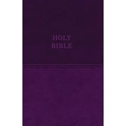 KJV Holy Bible: Value Large Print Thinline, Purple Leathersoft, Red Letter, Comfort Print: King James Version: Holy Bible, King James Version