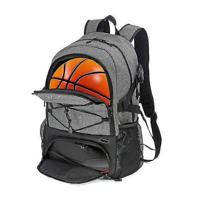 Basketball Backpack Large Sports Bag With Separate Ball Holder Shoes Compartment, Best For Basketball, Soccer, Voll