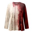 thumbnail image 4 of BOOMNY Halloween Womens Long Sleeve Tshirts Crew Neck Hallowmas Graphic T-Shirt Cozy Fall Winter Tee Tops for Women, 4 of 4