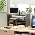 thumbnail image 3 of Furinno Hermite Desk Top Organizing Shelf Bookcase, French Oak, 3 of 6