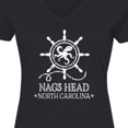 thumbnail image 4 of Inktastic Nags Head North Carolina Women's V-Neck T-Shirt, 4 of 5