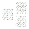 thumbnail image 4 of MLINS 36 pcs  Shower Curtain Hooks S Shaped Roller Beads Hooks Metal Shower Curtain Hooks, 4 of 8