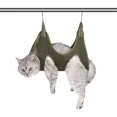 thumbnail image 2 of Cat Grooming Hammock Anti Scratch Bite Fixed Bag Cat Grooming Helper for Trimming Nail and Ear/Eye Care Cat Accessories Pet (Green,L 12-20KG), 2 of 7
