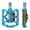 Blue, variant on M Buder Mountain Bike Pedals for SPD, Lightweight CNC Aluminum Alloy Bicycle Pedals with Reflector, 3.1 x 4.6 inches / 80 x 118 mm, Black