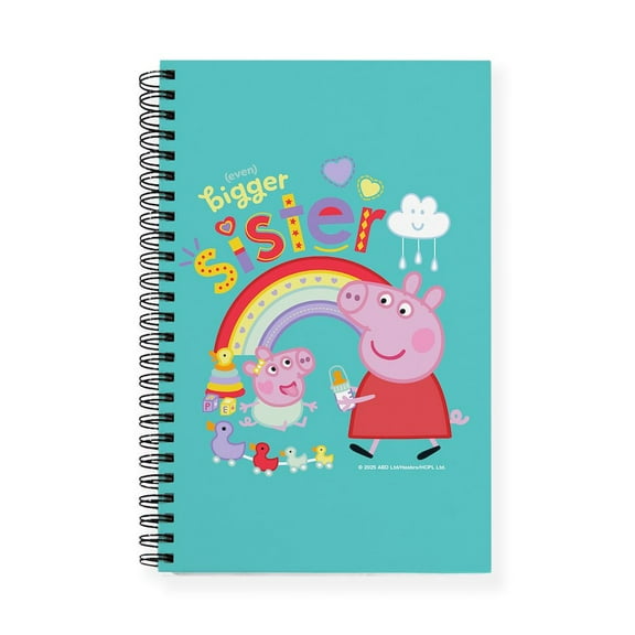 CafePress - Peppa Pig: Even Bigger Sister - Spiral Bound Journal Notebook, Personal Diary Dot Grid