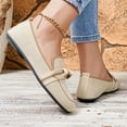 thumbnail image 4 of Wowcloth Woman's Casual Slip-On Flats, Bow Detail with Two-Tone Round Toe, Fashionable and Comfortable Flat Shoes for Daily Wear and Leisure, 4 of 8