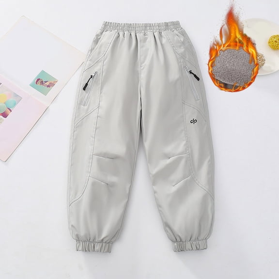 Kids Hiking Pants Trousers Lined Windproof Boys Athletic Pants Winter Outdoor Pants Pants for Kids 4-5 Years