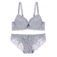 thumbnail image 1 of Wuffmeow Lace Embroidery Padded Push Up Bra Women Comfortable Bra, 1 of 5