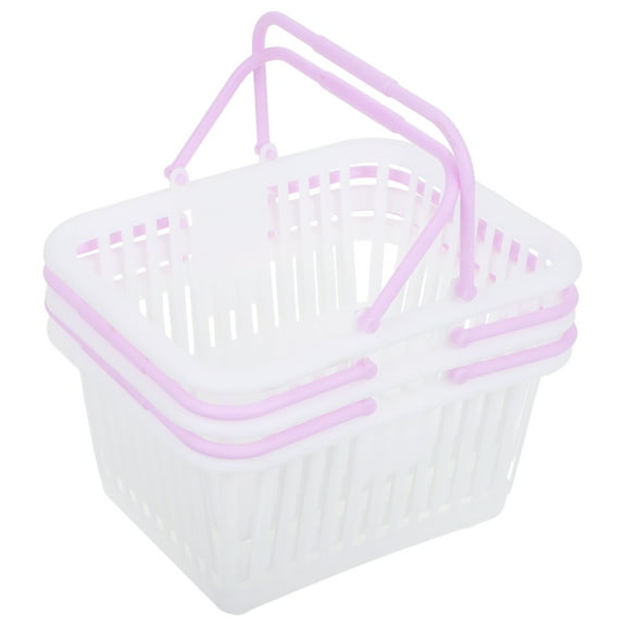 3 Pcs Store Laundry Baskets Storage Sundries Pantry Shopping