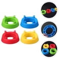 thumbnail image 4 of MasteelfCA 4pcs Ball Game Basketball Football Holder Stable Sports Ball Rack Plastic Universal Ball Base, 4 of 7
