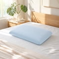 thumbnail image 2 of Cool Feeling Pillowcase Spandex Pillow Cover, Removable & Washable, Portable Disposable Isolation Cover for Lazy Use Light Blue, 2 of 6