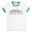 White/Kelly Green, variant on Skyline Boston Massachusetts Ringer Tee Shirt Unisex Large White/Black