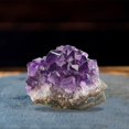 thumbnail image 3 of Único Es Amethyst Rock Mineral Uruguay para decoración de meditación 200 hasta 260g CUTICAT cristal de amatista, 3 of 7