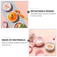 thumbnail image 2 of Minkissy 1 Ensemble Bol d'Aliments Complémentaires pour Enfants Rose Rond Matériau en Acier Inoxydable, 2 of 8