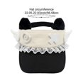 thumbnail image 2 of Slccxzc Black Sweet Baseball Cap Kawaii Cat Ear Hats Lolita Style Fashion Caps Summer Sun Hat, 2 of 7