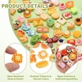 thumbnail image 3 of Uxcell Dollhouse Miniature Food, Cute Mixed Lattice Cookies Figures Toys Mini Resin Foods for Pretend Play Kitchen Cooking Game & Doll House Decor (Mixing Colors, 20pcs), 3 of 6