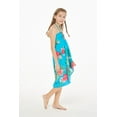 thumbnail image 4 of Girl Hawaiian Halter Dress in Pretty Tropical Turquoise Size 14, 4 of 5