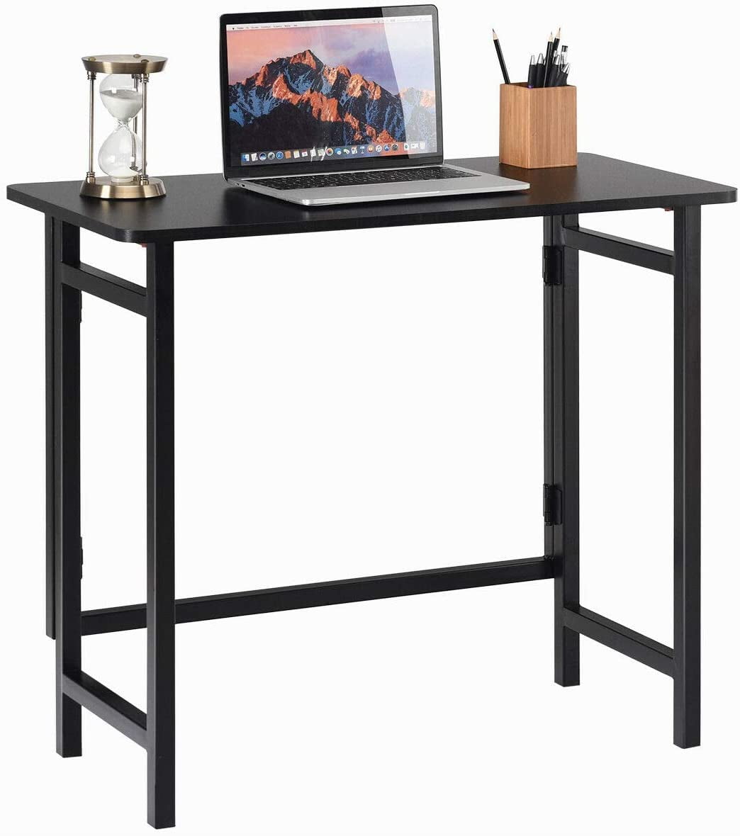 Folding Desk, Compact Computer Desk Laptop PC Workstation Compact Study