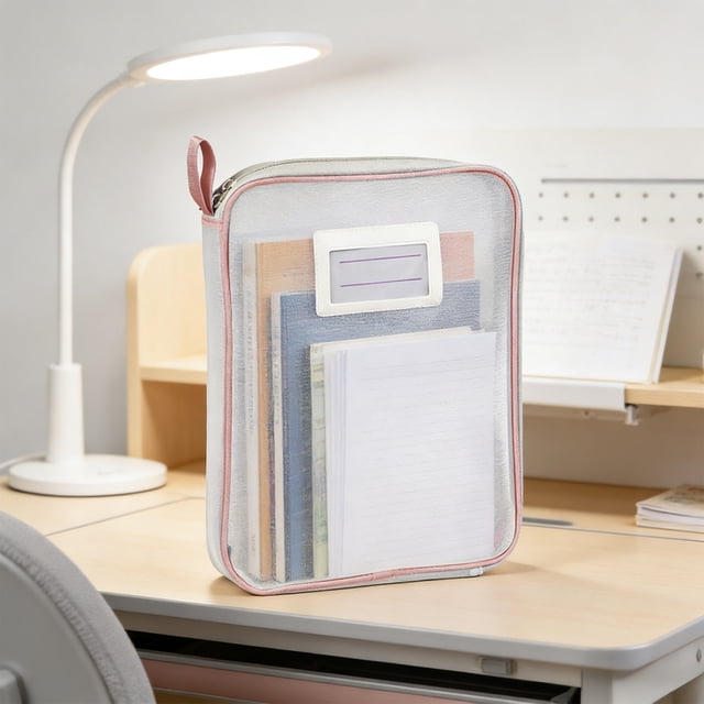 shyuyusa A4 Book Homework Storage Bag Thickened Multi Layer Transparent Document Pouch For Subject Classification
