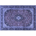 thumbnail image 1 of Ahgly Company Machine Washable Indoor Rectangle Persian Blue Traditional Area Rugs, 5' x 8', 1 of 4