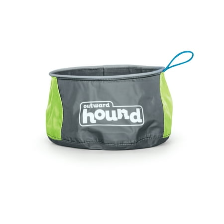 Outward Hound Port-A-Bowl Collapsible Travel Dog Food and Water (Best Dog Food Bowl To Slow Down Eating)