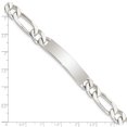 thumbnail image 4 of SS 8.5inch Polished Engravable Figaro Men's Link ID Bracelet, 4 of 5