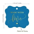 thumbnail image 7 of Inkdotpot Pack Of 50 Made With Love Wedding Paper Tags DIY Craft Bracket Shape Real Gold Foil Hang Tags, 7 of 7