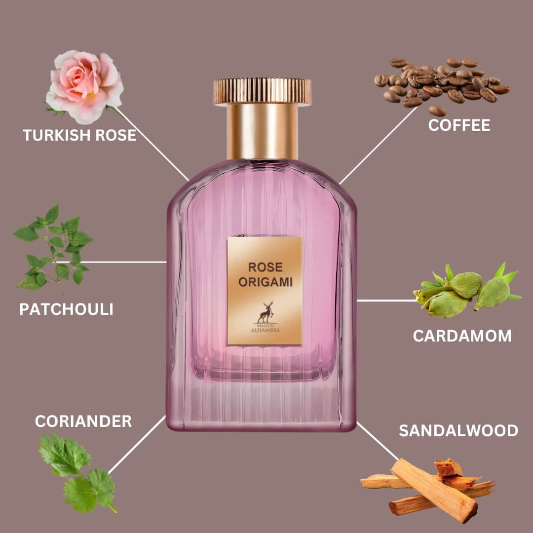 Maison Alhambra Unisex Rose Origami EDP Spray 3.4 oz Fragrances