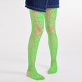 thumbnail image 2 of ESASSALY Women Halloween Stockings Glow In The Dark Sheer Fishnet Tights Socks, 2 of 8