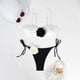 thumbnail image 2 of Conjunto de Bikini con cuello Halter para mujer, traje de baño de 3 piezas de Color liso con cobertura, ropa de playa Sexy para verano, 2024, 2 of 5